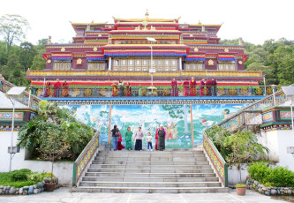 The Dharma Chakra Complex, also known as the Rumtek Monastery is the largest Tibetan Gompa in Sikkim near Gangtok. It houses many ancient religious texts, scripts and objects of religious art © Subhrajyoti Parida