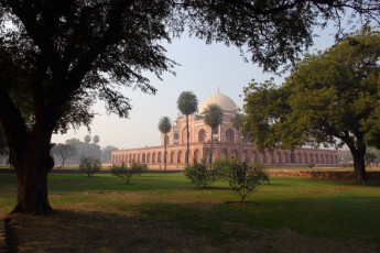 The majestic Humayun's tomb in New Delhi, India is a UNESCO heritage site worth visiting. © Sergii Rudiuk / Shutterstock