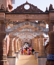 Entrance to the Sachiya Mata Hindu Temple in Osian near Jodhpur. The original temple dates back to the eighth century and is dedicated to the mother goddess after whom the temple was named