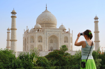 A glorious view of the Taj Mahal in Agra