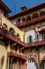 The 130 year-old Prithvi Vilas Palace Hotel in Jhalawar used to be the hunting lodge of the Maharajas. The family have managed to retain the authentic grandeur of this beautiful building although modern amenities provide comfort to its guests