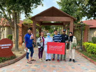Our clients from Middle East with our Company VacationIndia.com Banner