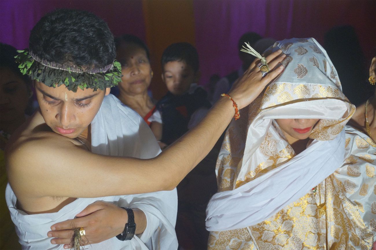 A traditional Assamese wedding involves numerous traditions and rituals between the bride and the groom as they start a new chapter in their lives, Jorhat Assam