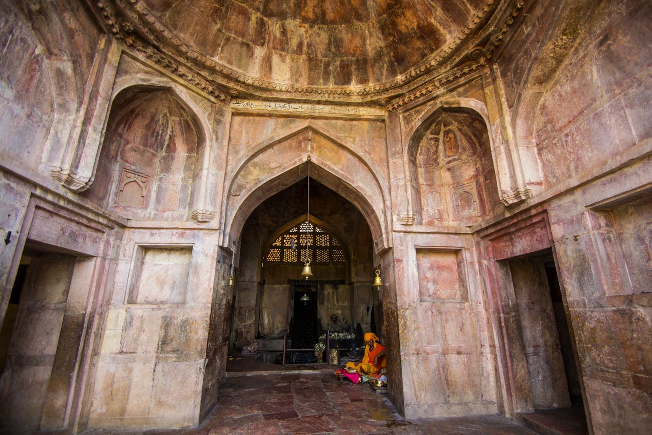 Sadhu at Mandu temple, India