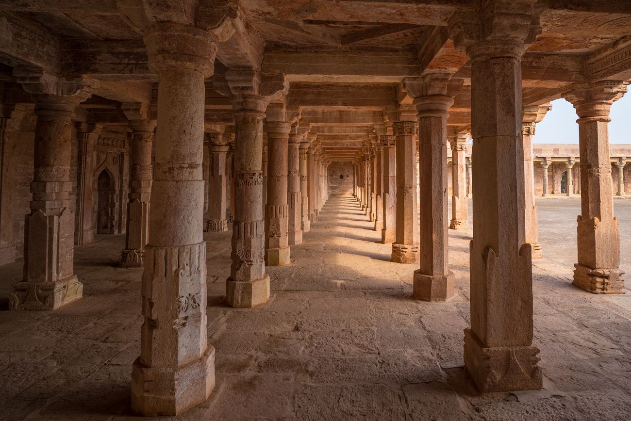 Afghan relics of an Islam state, Muslim mausoleum, Mosque monument Mandu