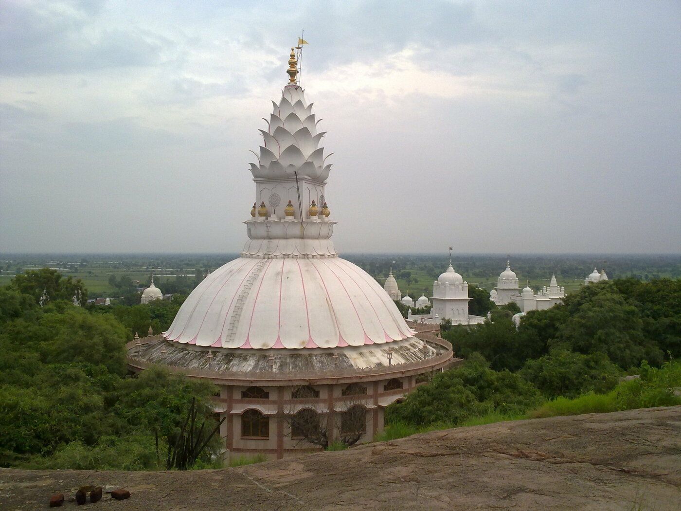 Beautiful crafted Jain temple in Lotus flower shape. Sonagiri is located in the Bundelkhand area of Madhya Pradesh region of India 