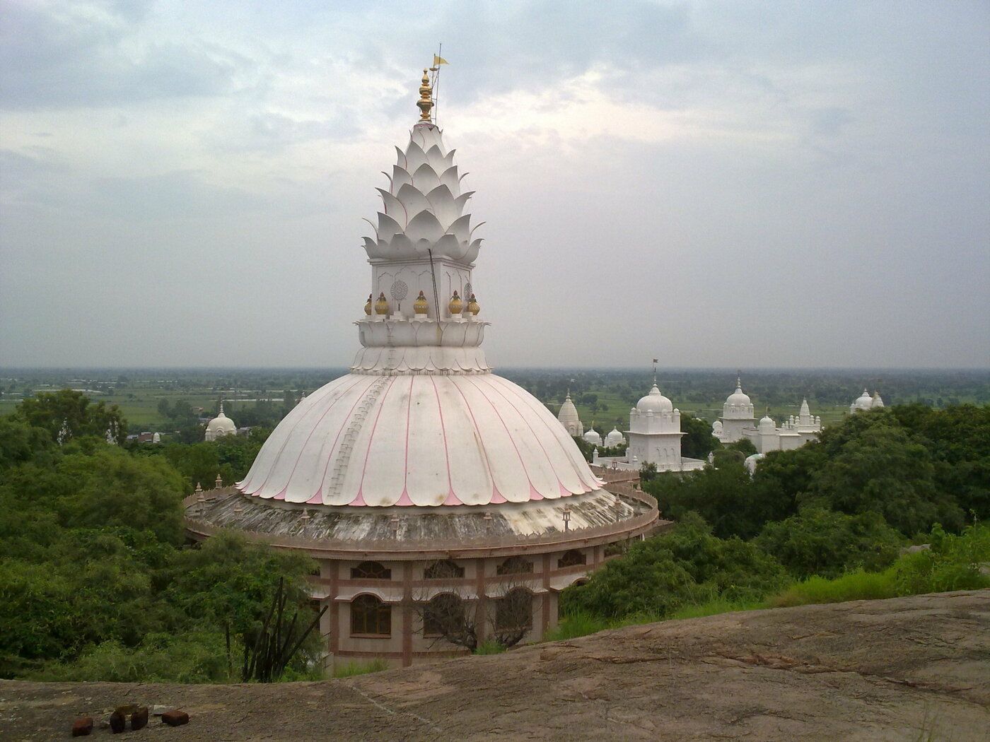 Beautiful crafted Jain temple in Lotus flower shape. Sonagiri is located in the Bundelkhand area of Madhya Pradesh region of India