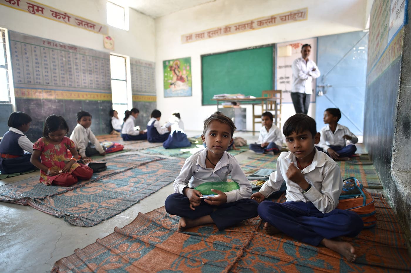 Just another day for the students of a government school in Orchha 