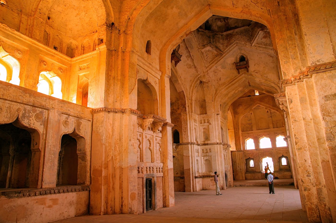 The mesmerizing interiors of the 16th century historical Hindu temple of Chaturbhuj in Orchha, Madhya Pradesh. The temple is just as beautiful on the inside as it is on the outside 