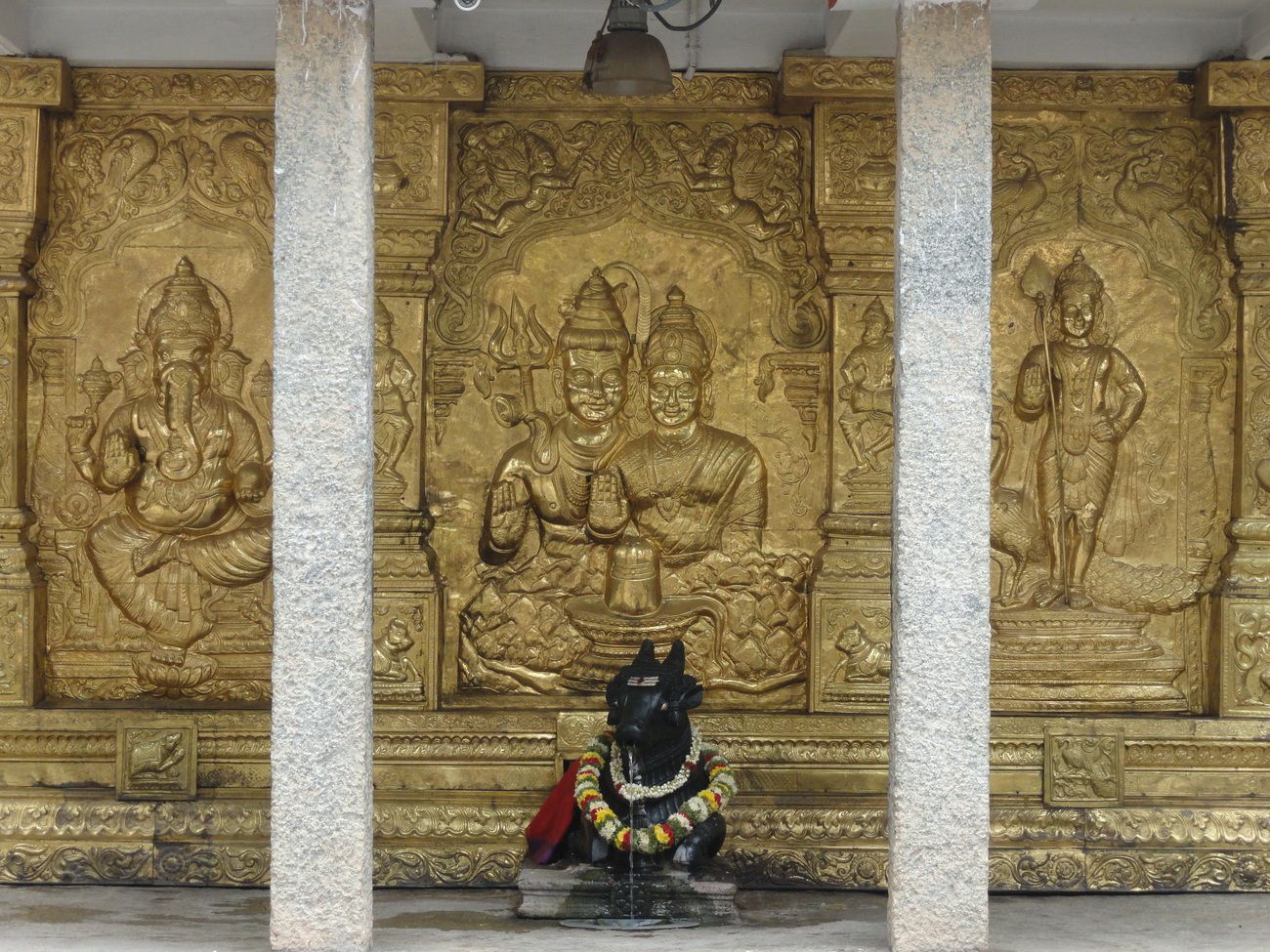 Sri Dakshinamukha Nandi Tirtha Kalyani Kshetra, Bengaluru. Amazing thing about the temple is that theertha (water) from the Nandi God's mouth is a wonder because it has been coming for more than a hundred years