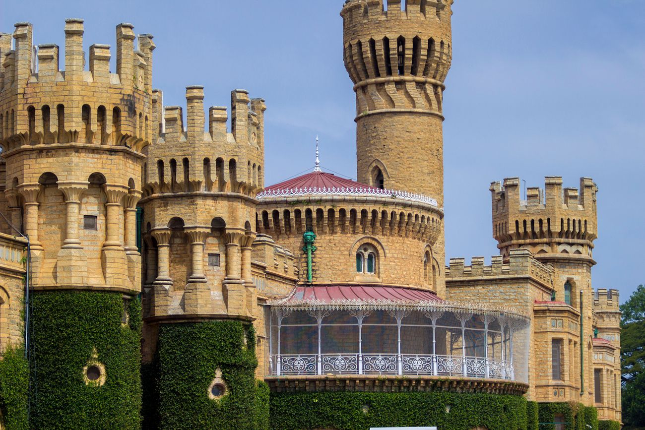 The ostentatious Bangalore Palace drew inspiration from Windsor Castle and resembles a medieval English castle © jishnu2602