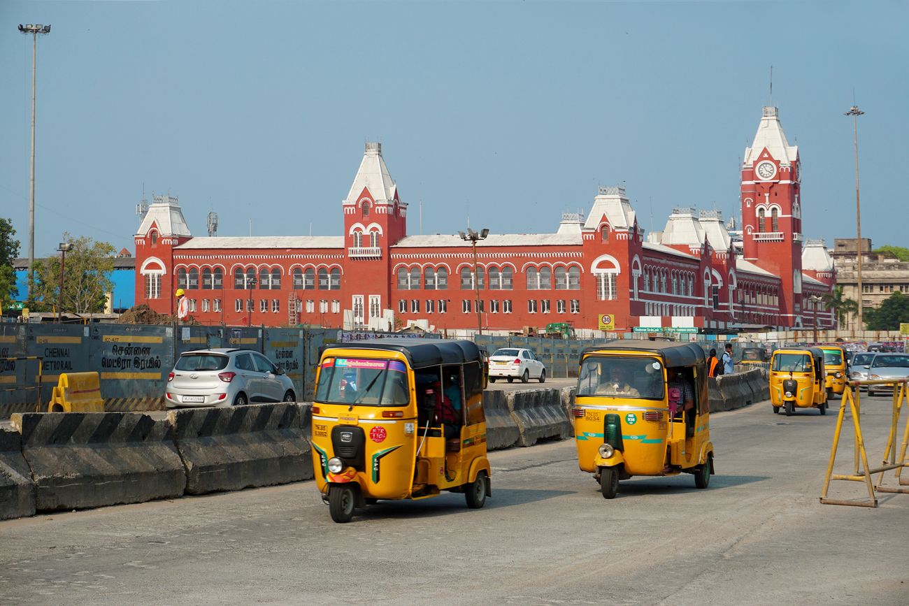 While modern influences are galore in the swanky shopping malls of Chennai, one can see traces of Dravidian culture in the distinctive architecture of its famous landmarks, such as the Chennai Central Station.