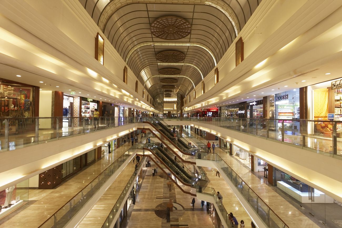 New big shopping mall at Lower Parel, Mumbai. People love spending their weekends on activities like shopping, watching a movie, and eating out