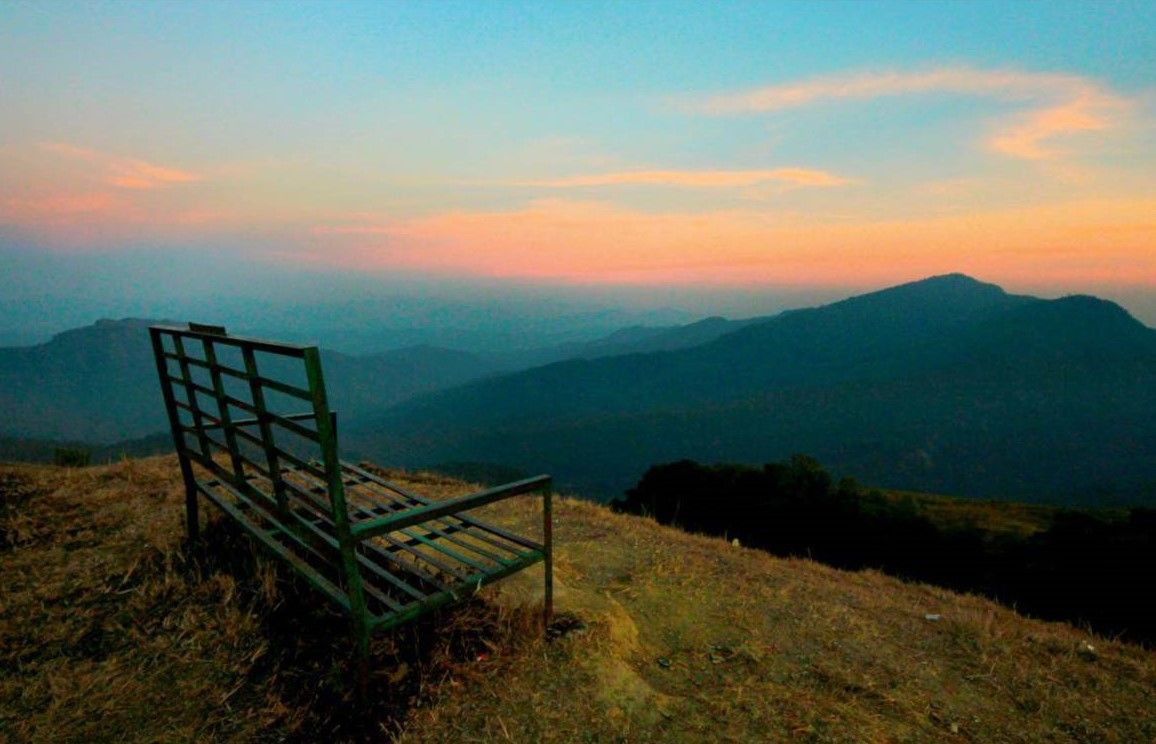 Sialsuk peak provides an unmediated panoramic vista of the rolling Mizo Hills