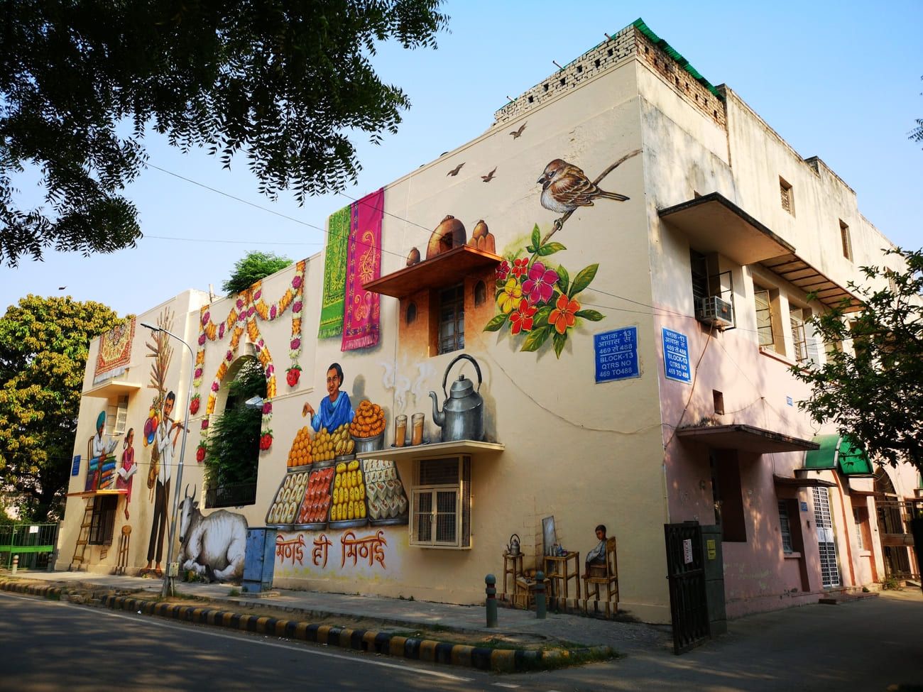 Street art in the Lodhi colony of Delhi © Jean Claude Toung Cheong