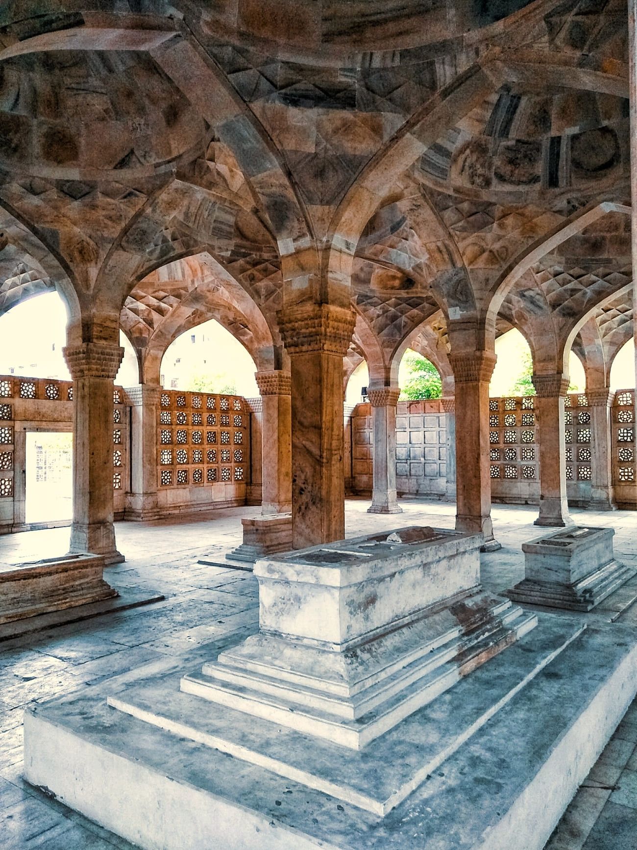 The Chausath Khamba, a mausoleum built by Mirza Aziz Koka for himself, New Delhi 
