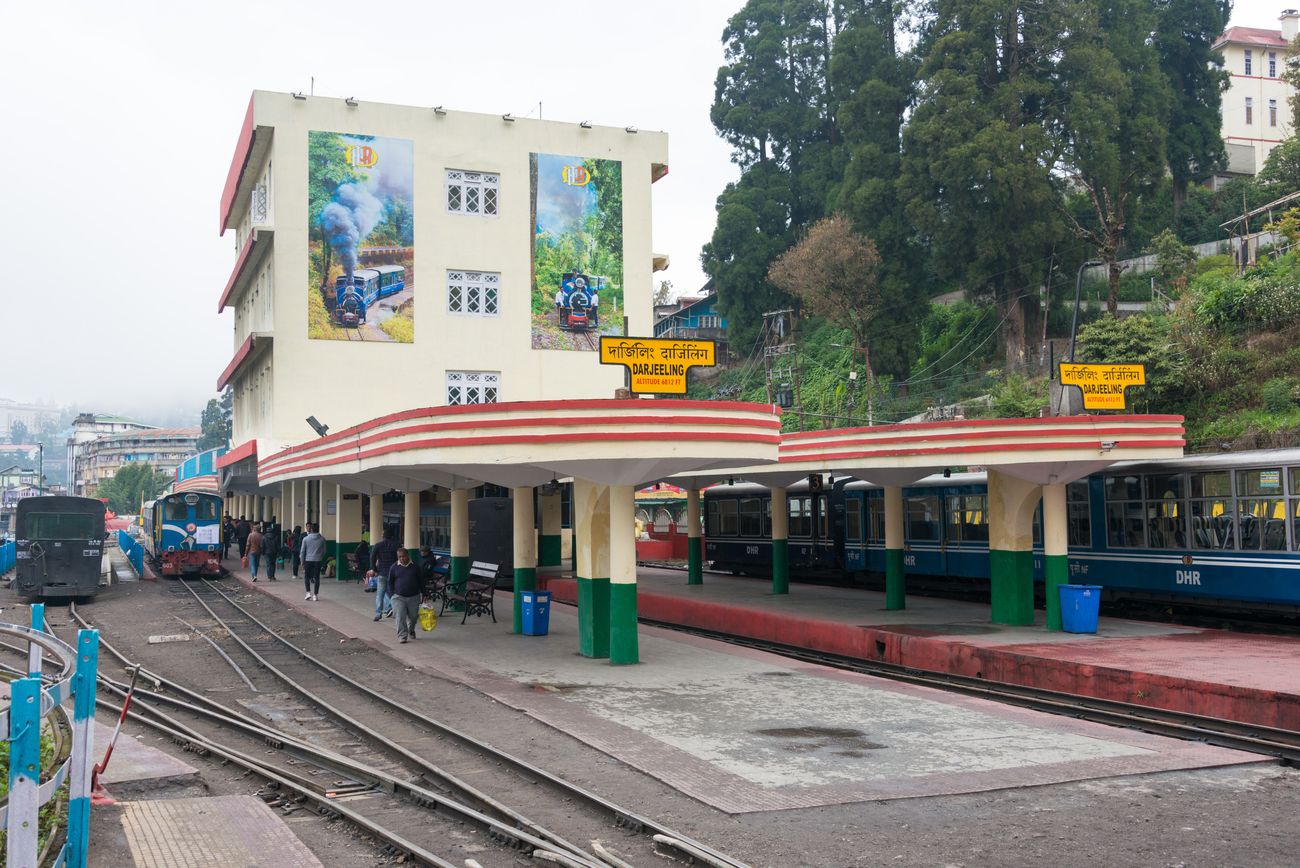 The Darjeeling railway station is an important junction where many trains from West Bengal and the North Eastern states of India connect
