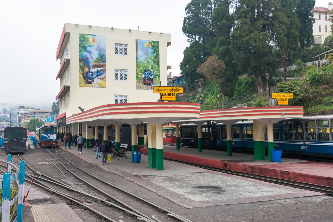 The Darjeeling railway station is an important junction where many trains from West Bengal and the North Eastern states of India connect 