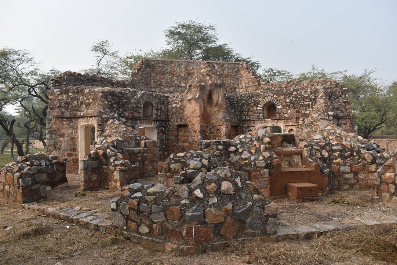 The ruins of a watch fort at Sunder Nursery adjacent to Humayun’s tomb 