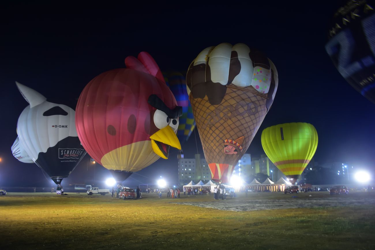 An extravaganza of themed balloons at the world famous Chennai Balloon Festival