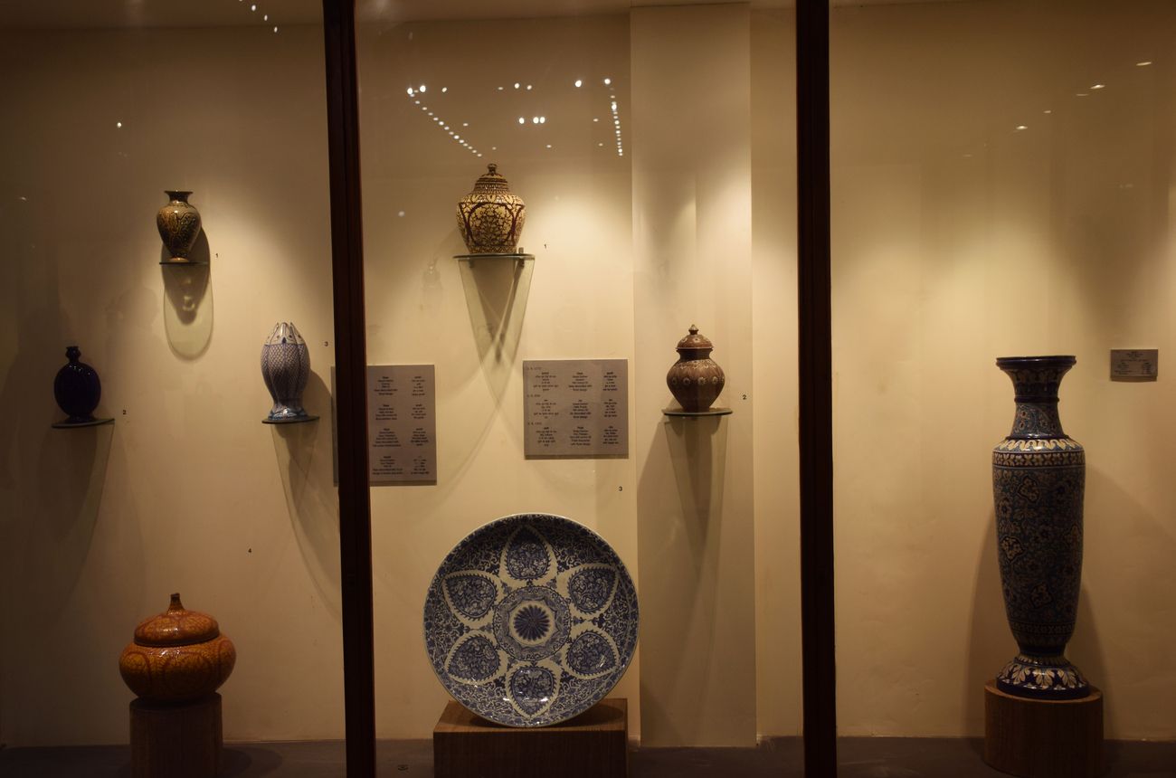 Vintage Potteries on display at the Indian Museum in Kolkata 