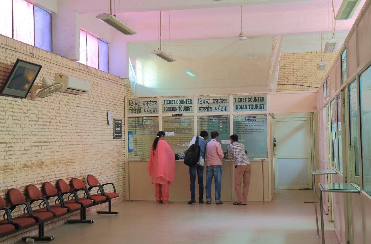 ticket counter at shilpgram east gate of the taj mahal