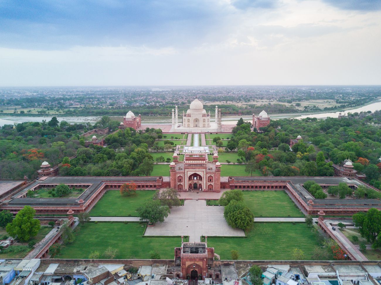 layout taj mahal bird eye view