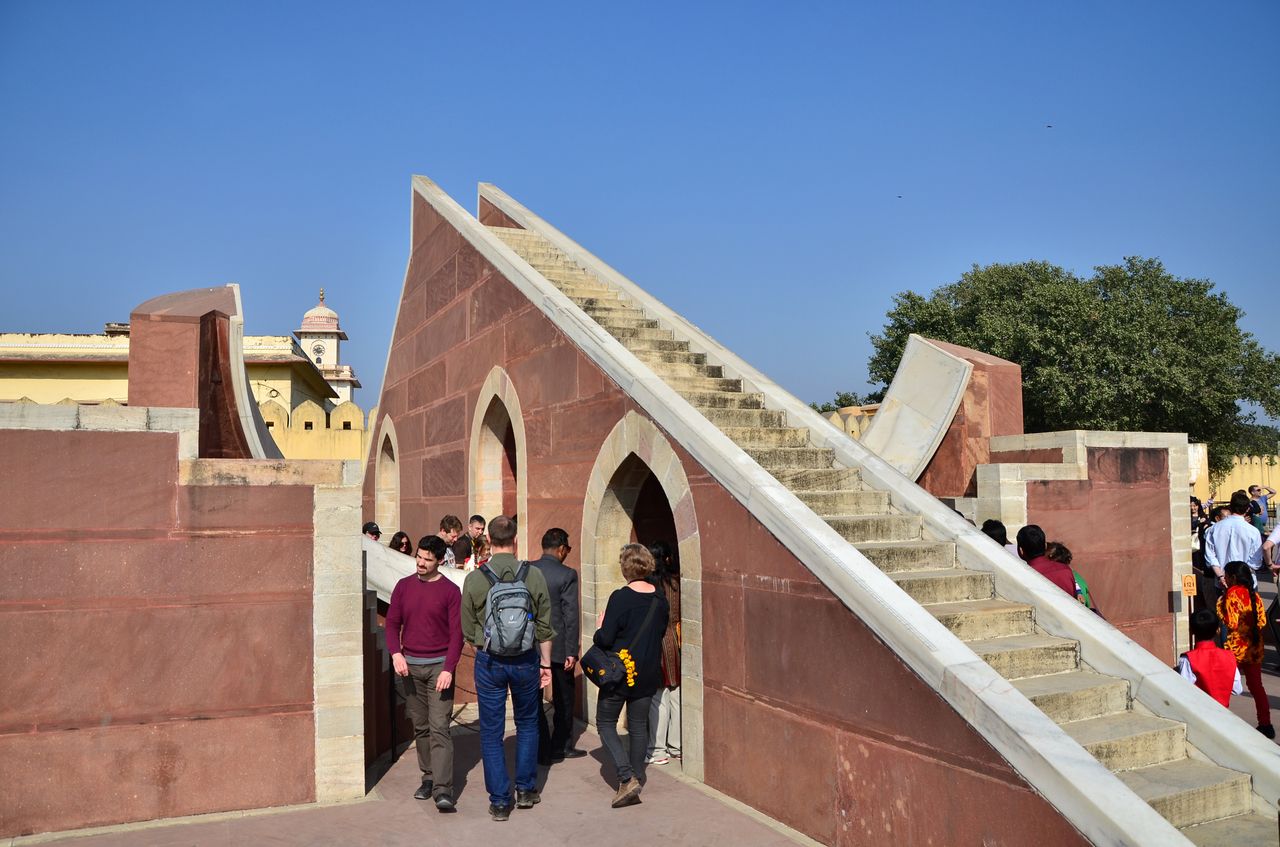 the two Samrat Yantras, jantra mantar