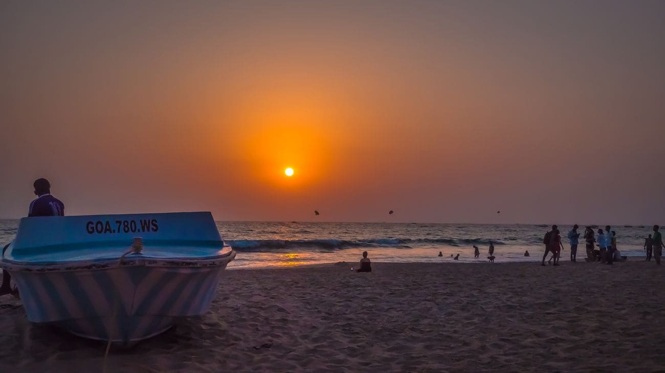 A Boat on the Calangute beach