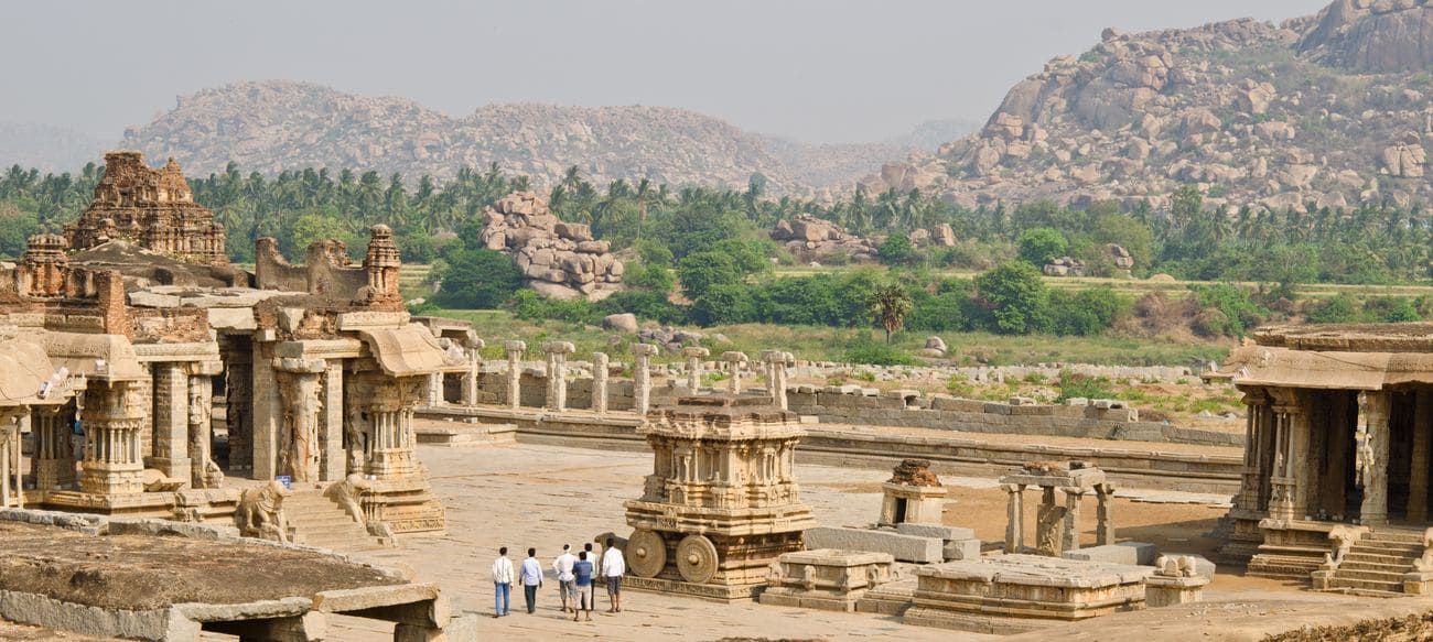 Vittala temple is the most extravagant architectural showpiece of Hampi