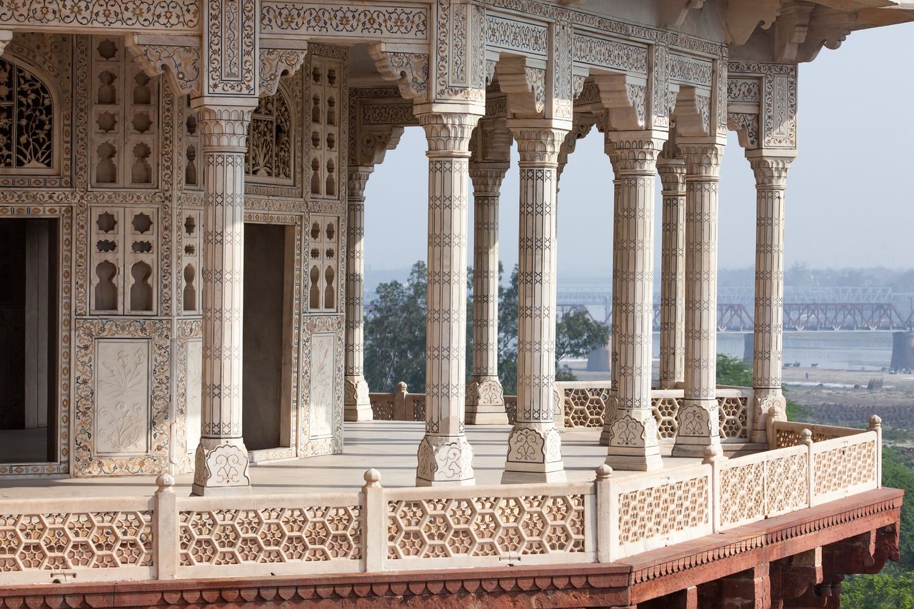 the Musamman Burj or Jasmine Tower in agra fort