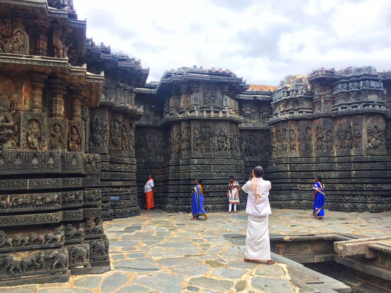 the Hindu stone carvings