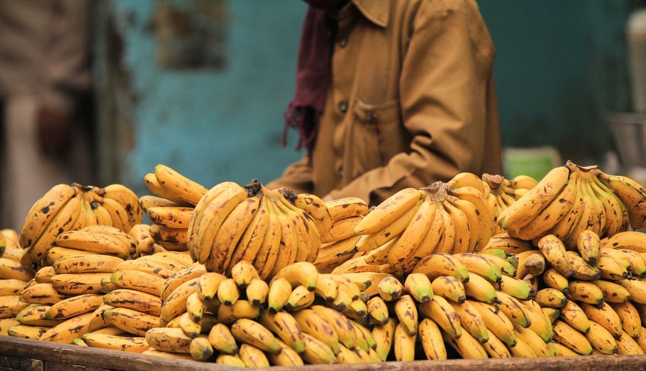 A huge stall of Banana on the road side