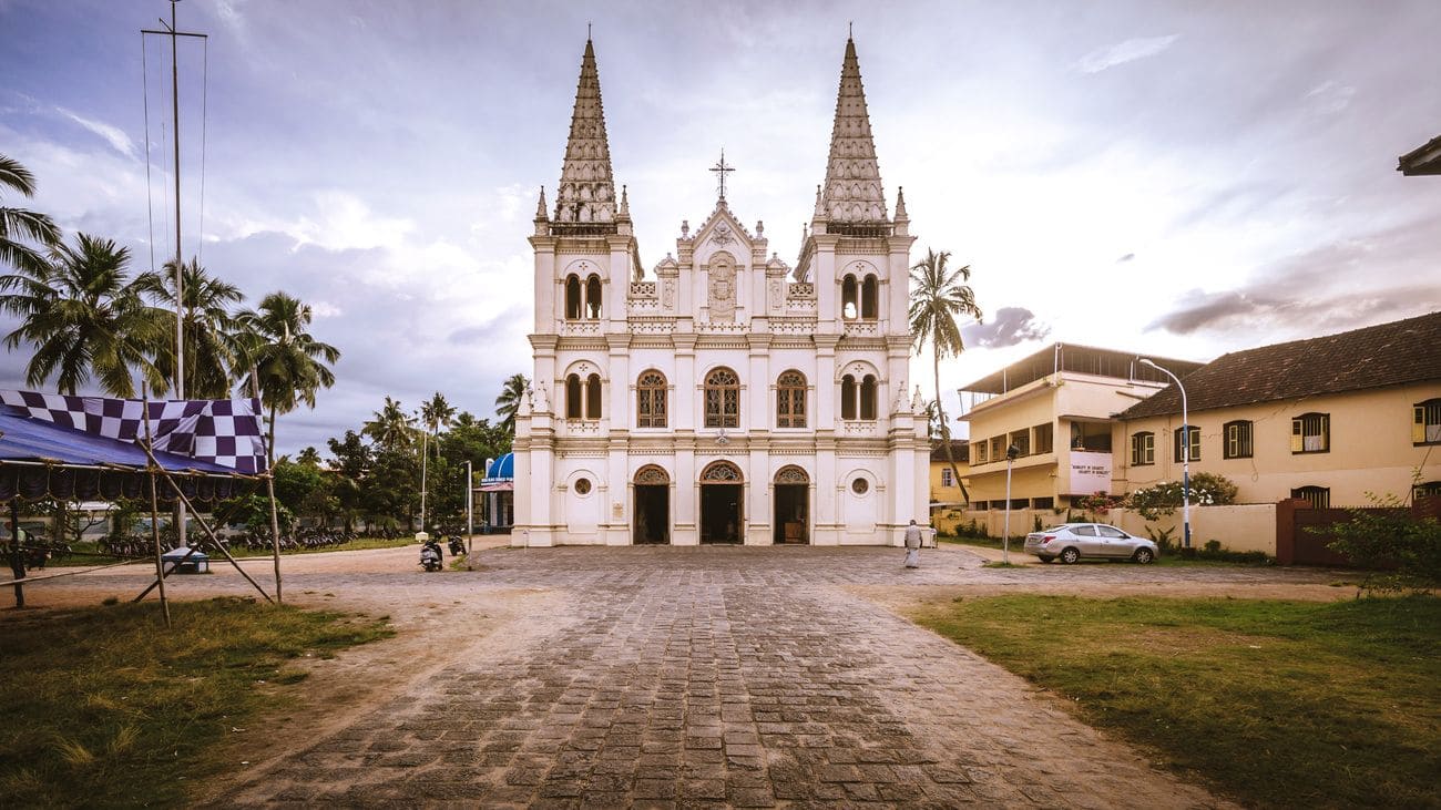 The Santa Cruz Cathedral Basilica at Fort Kochi