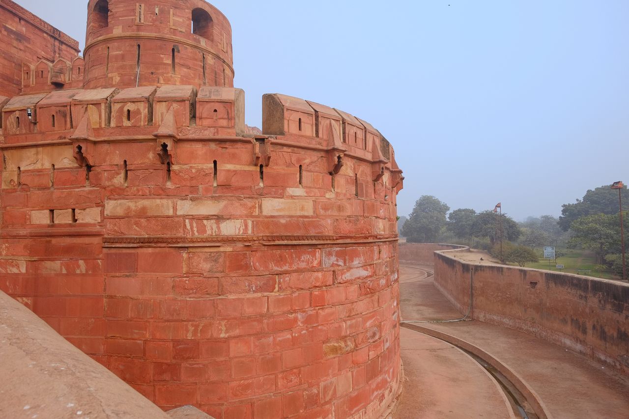moat surrounding the fort