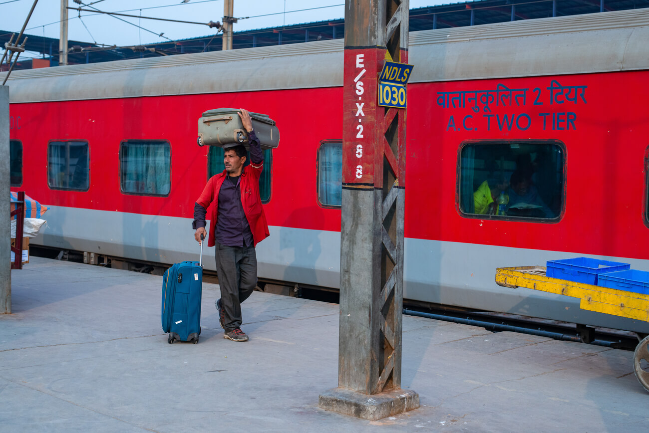 ac 2 tier coach of rajdhani exoress