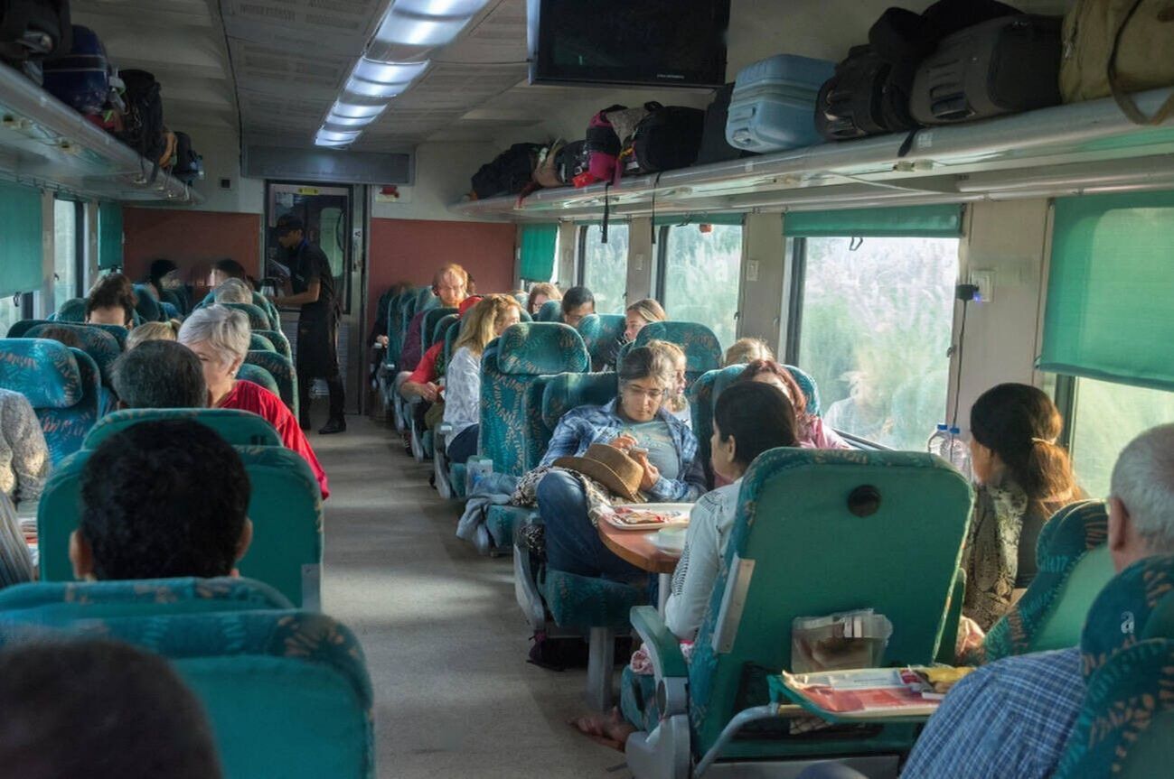 ac chair car indian train delhi to agra