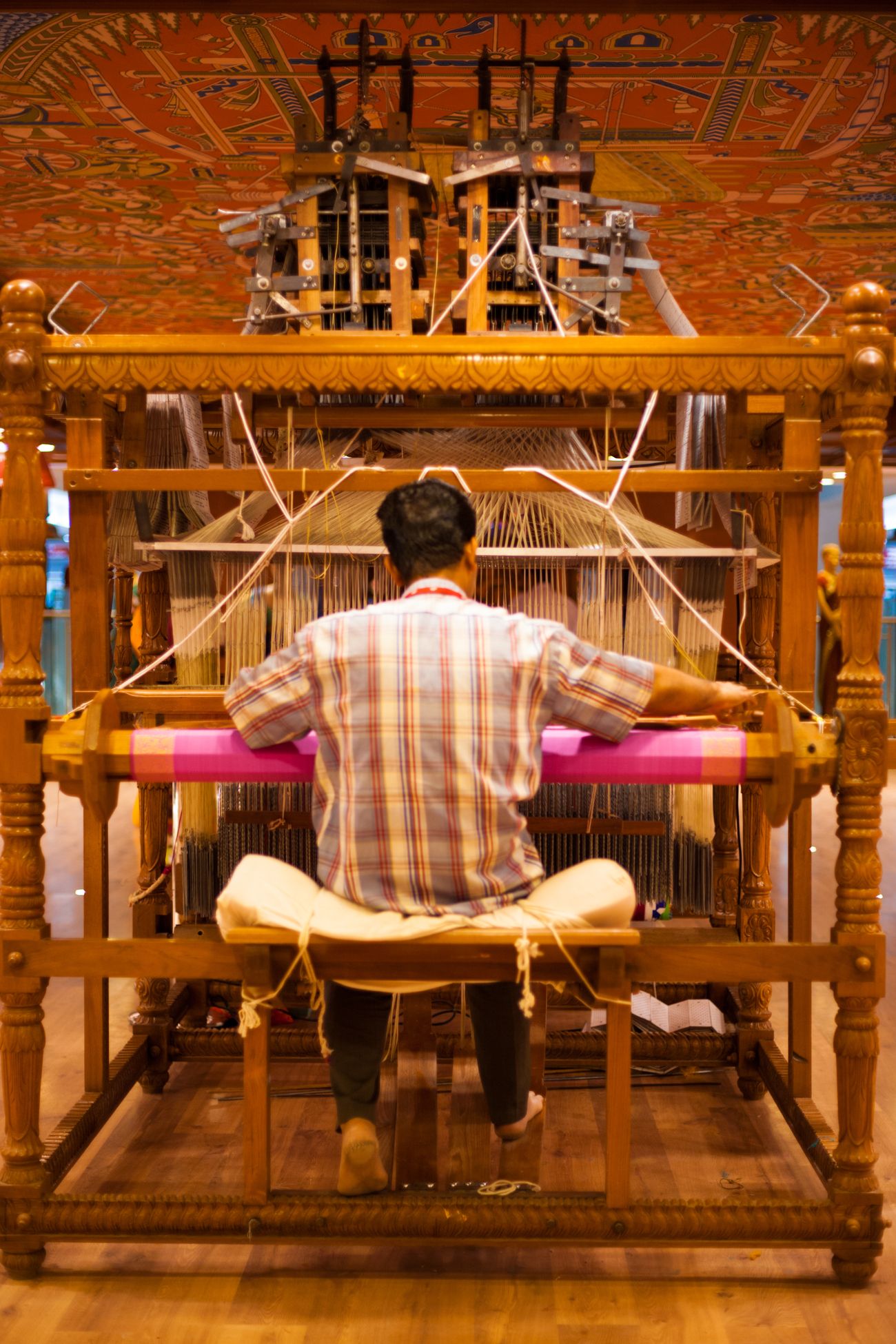 age-old method of making saree indian textile