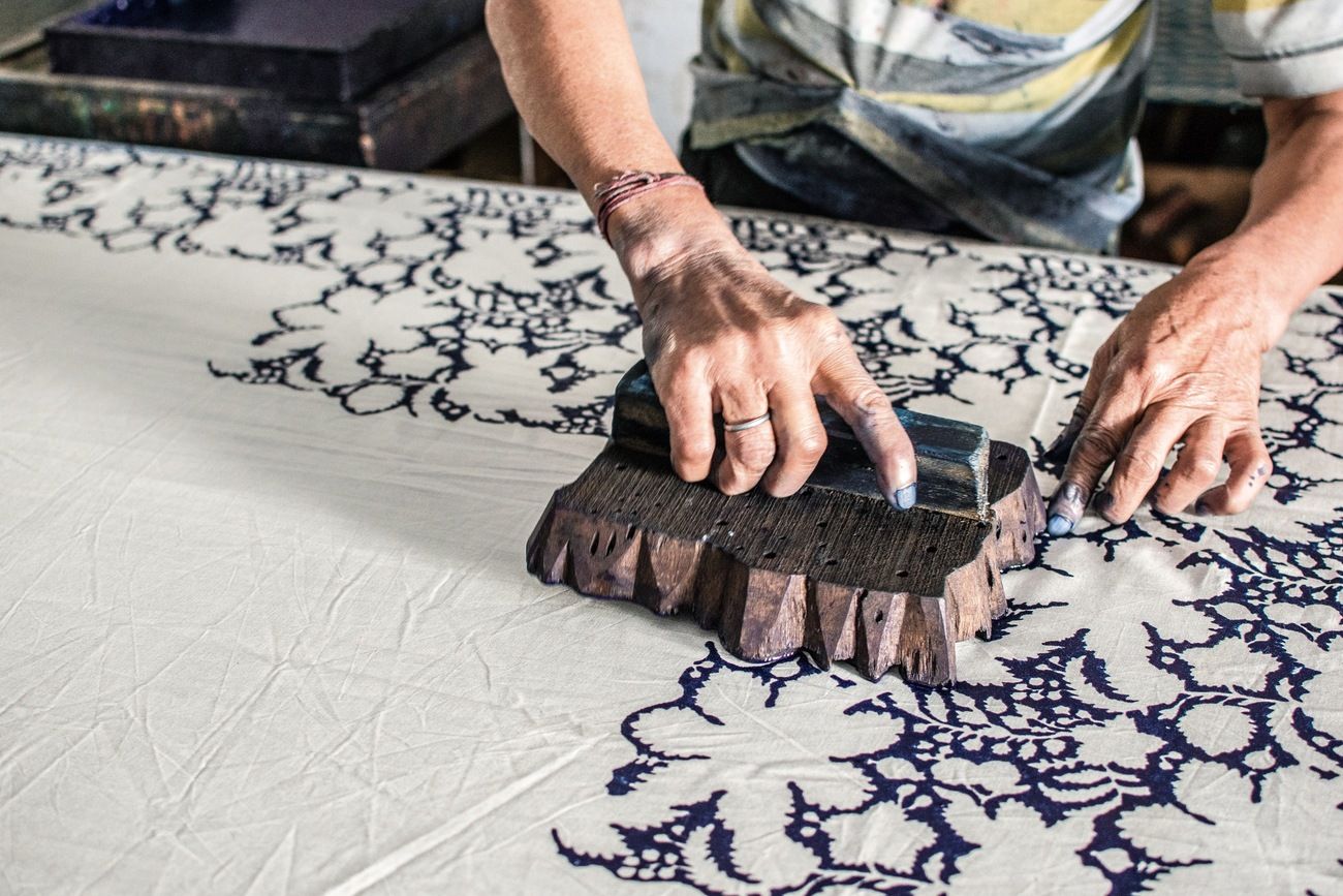 block printing natural colors jaipur