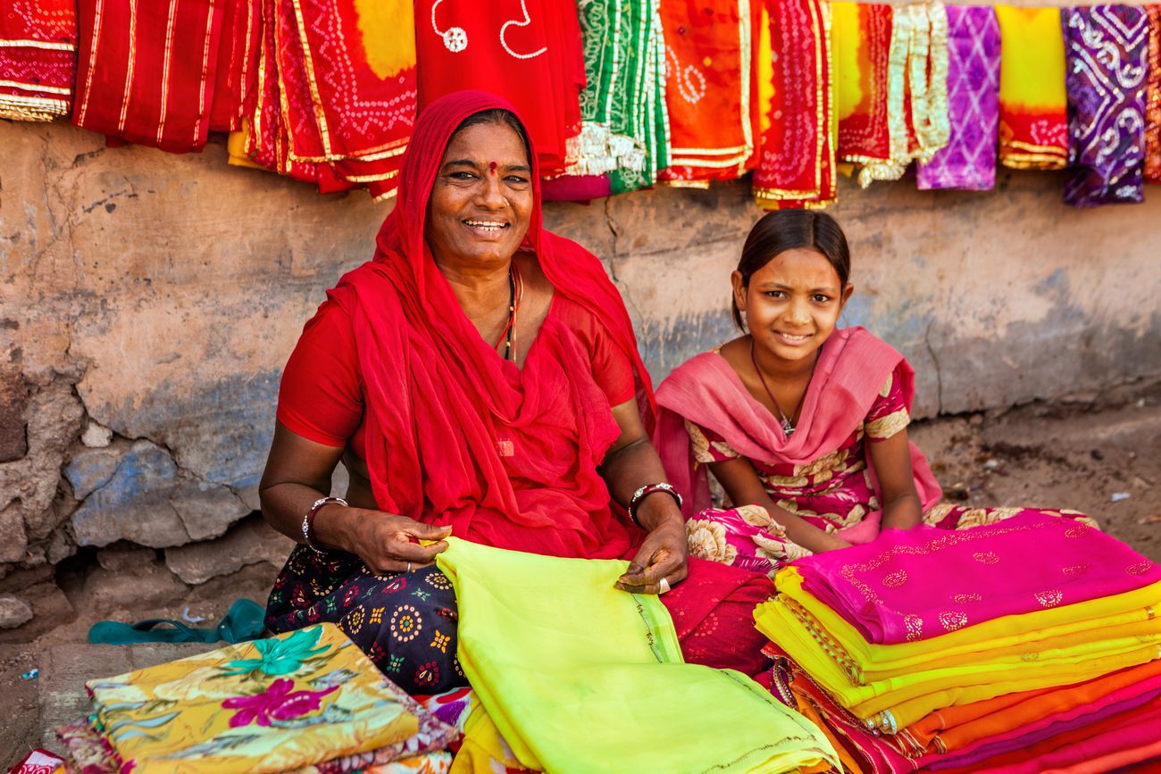 selling textiles in jaisalmer rajasthan