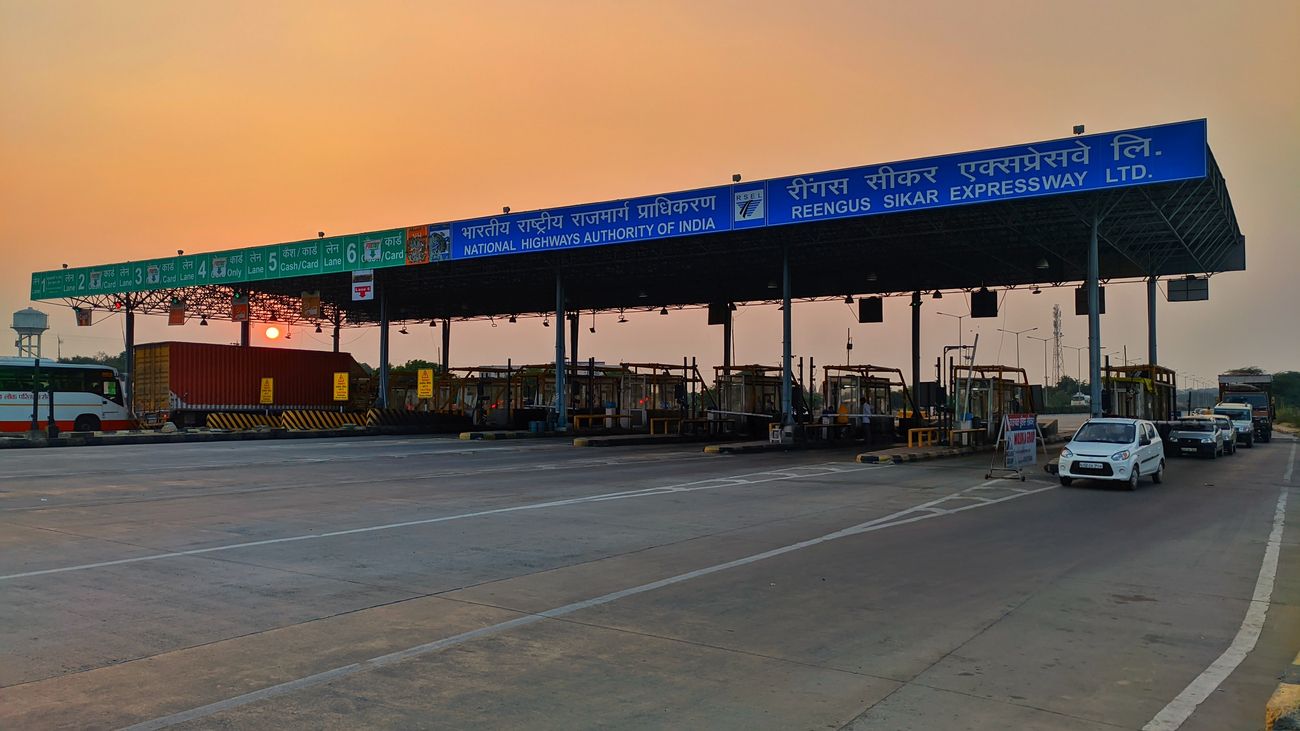 toll booth on indian highway