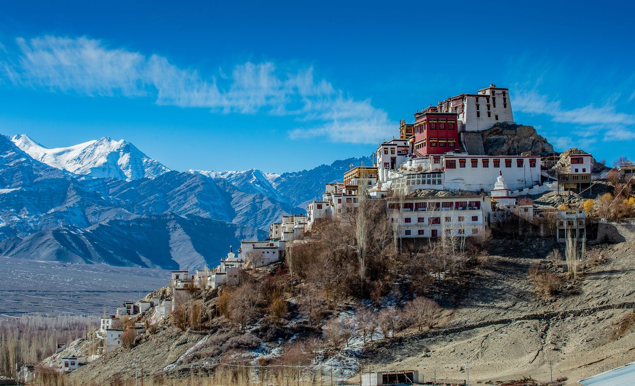 Thiksey Monastery in Gompa, Leh Ladakh, one of the most popular and breathtaking places to view the city