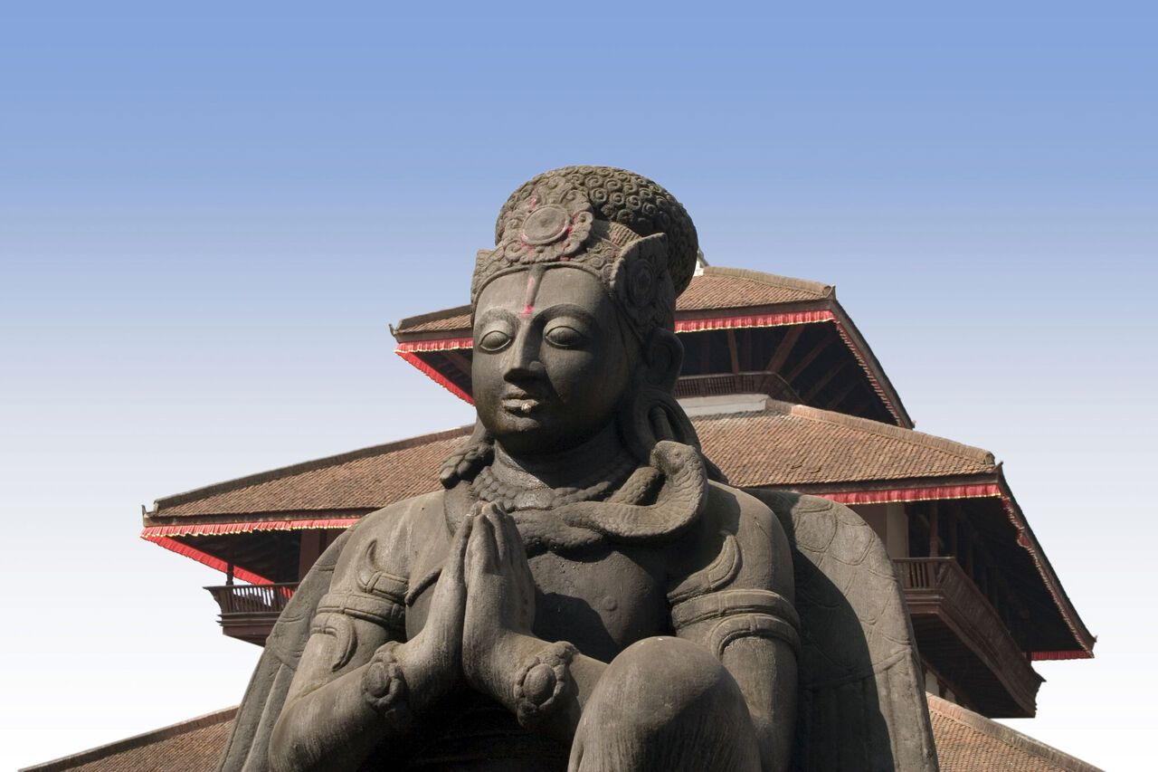 big statue at hanuman dokha kathmandu