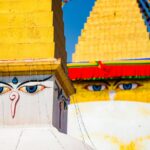 Wisdom eye on Swayambhunath kathmandu