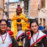 Newari people carrying a statue of Sankhardhar Sakwhaand kathmandu