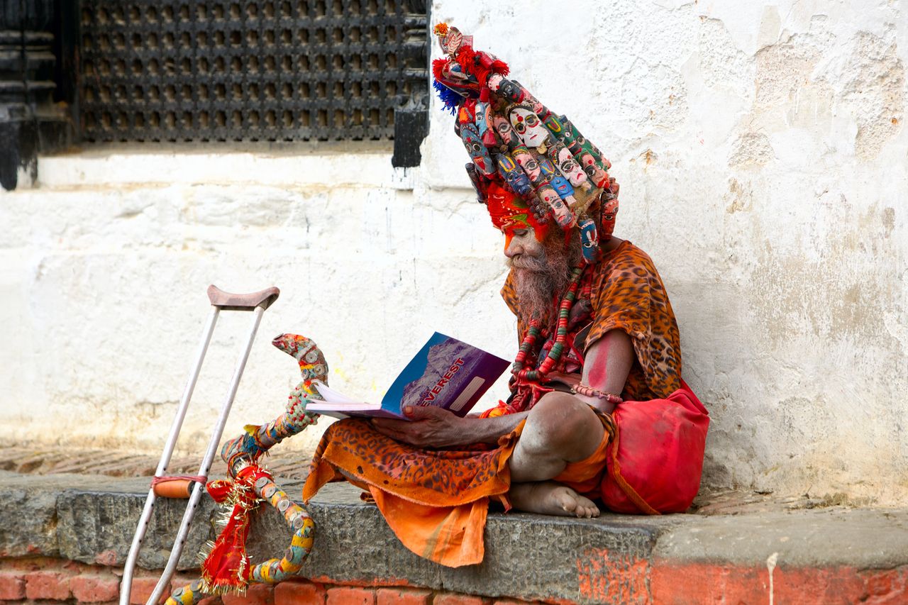 Sadhu Baba at Pashupatinath Temple, Kathmandu