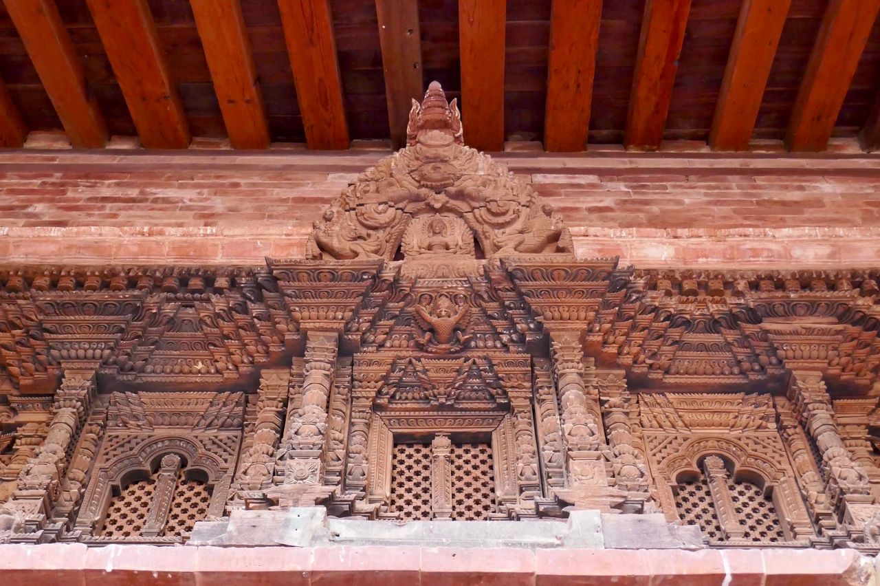 window of Patan Museum, old Patan Palace kathmandu