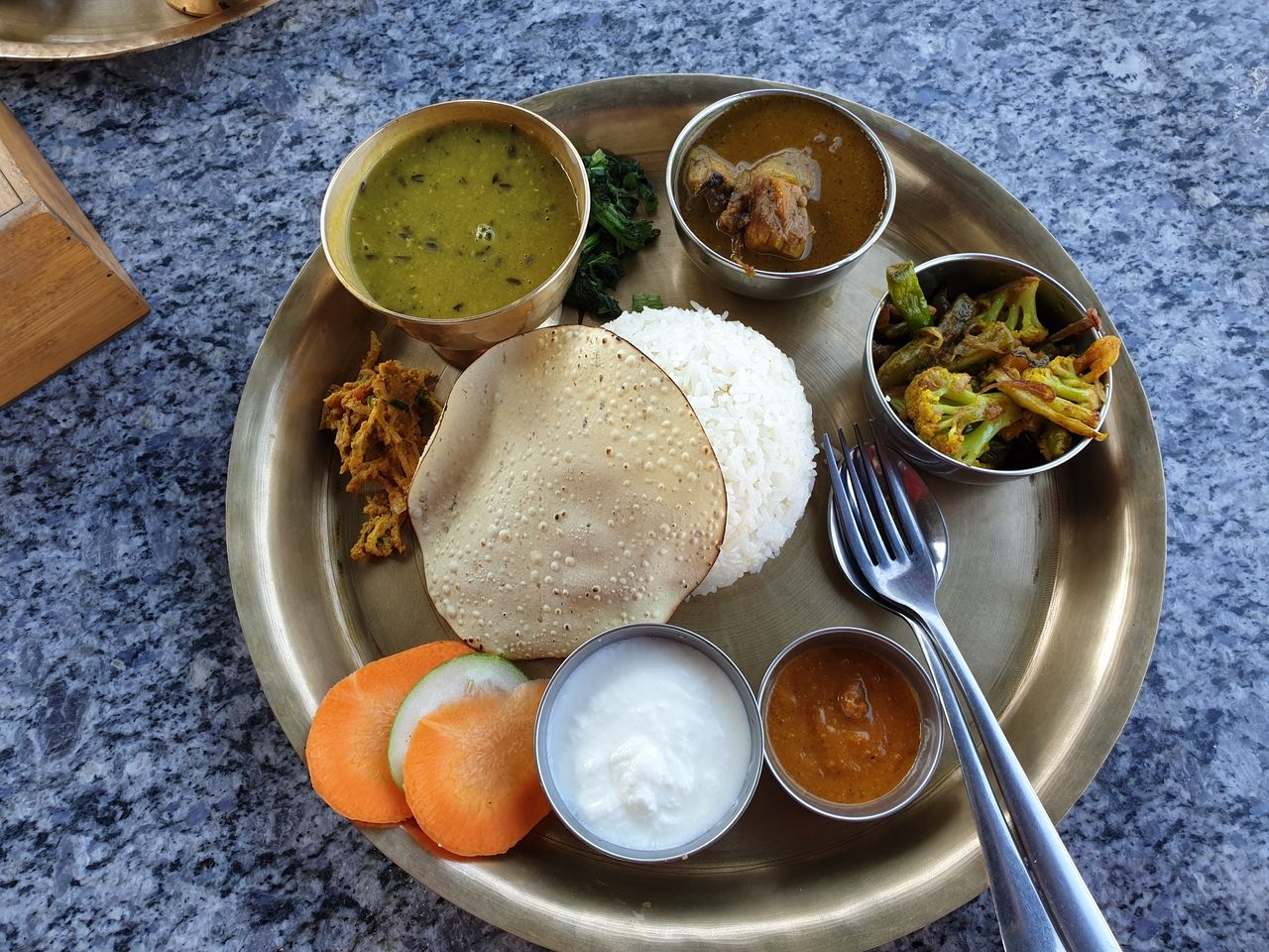 Nepali Thakali Thali In Kathmandu