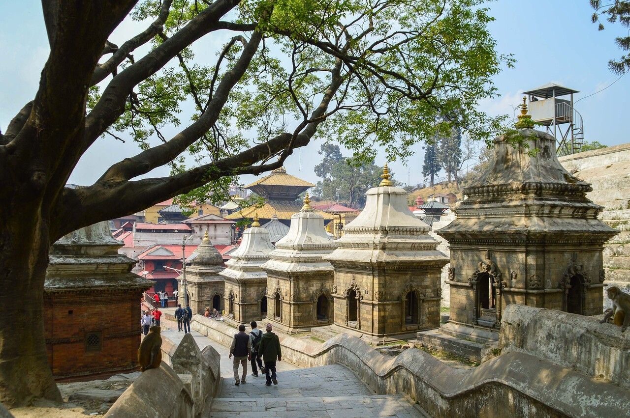 Shrines at the Pashupatinath Temple Kathmandu