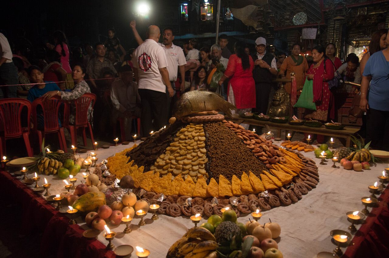 Items of food including the traditional Samay Baji kathmandu